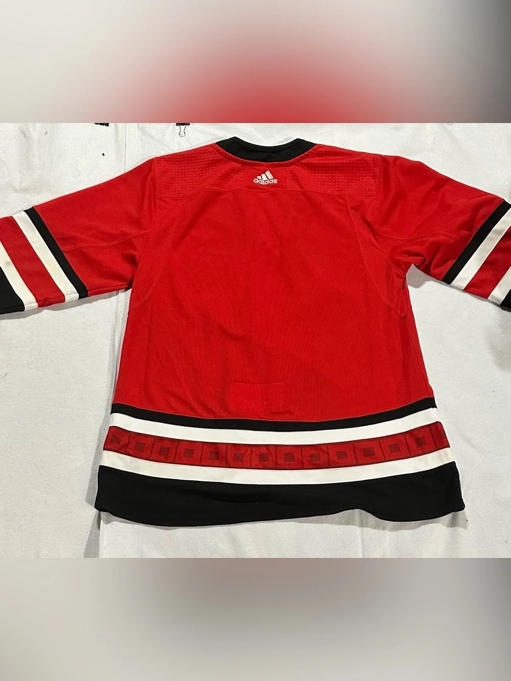 Carolina Hurricanes Adidas Climalite NHL Hockey Jersey Size 56 Blank Red